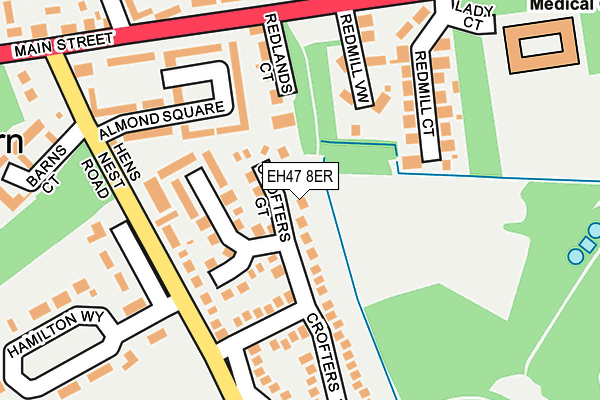 EH47 8ER map - OS OpenMap – Local (Ordnance Survey)