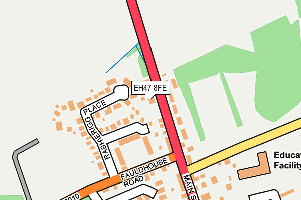 EH47 8FE map - OS OpenMap – Local (Ordnance Survey)