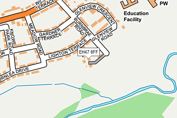 EH47 8FF map - OS OpenMap – Local (Ordnance Survey)