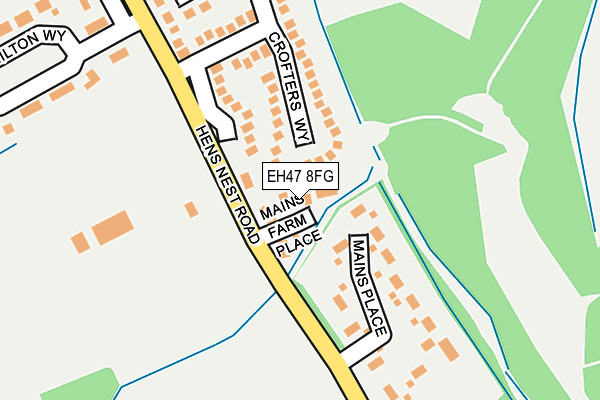 EH47 8FG map - OS OpenMap – Local (Ordnance Survey)