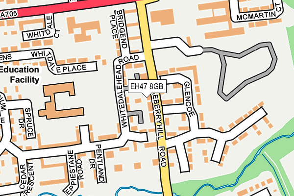 EH47 8GB map - OS OpenMap – Local (Ordnance Survey)