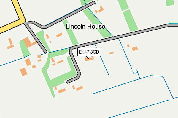 EH47 8GD map - OS OpenMap – Local (Ordnance Survey)