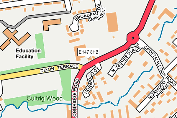 EH47 8HB map - OS OpenMap – Local (Ordnance Survey)