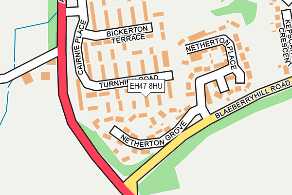 EH47 8HU map - OS OpenMap – Local (Ordnance Survey)