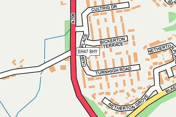 EH47 8HY map - OS OpenMap – Local (Ordnance Survey)