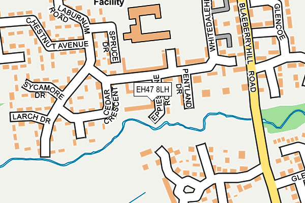 EH47 8LH map - OS OpenMap – Local (Ordnance Survey)