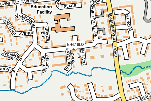 EH47 8LQ map - OS OpenMap – Local (Ordnance Survey)