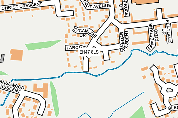 EH47 8LS map - OS OpenMap – Local (Ordnance Survey)