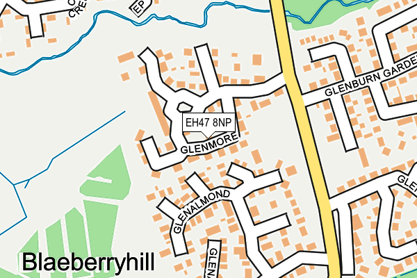 EH47 8NP map - OS OpenMap – Local (Ordnance Survey)