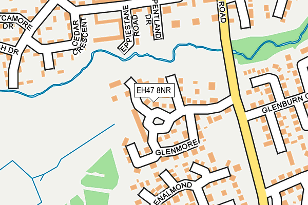 EH47 8NR map - OS OpenMap – Local (Ordnance Survey)