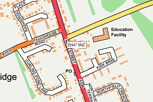 EH47 8NZ map - OS OpenMap – Local (Ordnance Survey)