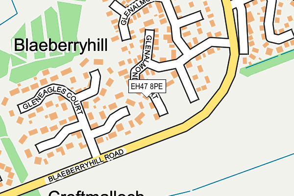 EH47 8PE map - OS OpenMap – Local (Ordnance Survey)