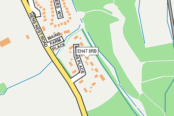 EH47 8RB map - OS OpenMap – Local (Ordnance Survey)