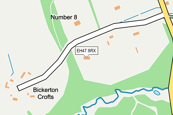 EH47 8RX map - OS OpenMap – Local (Ordnance Survey)