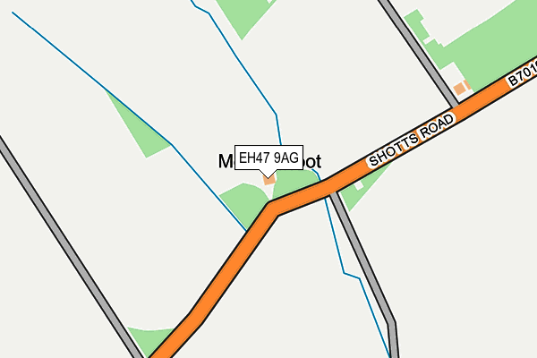 EH47 9AG map - OS OpenMap – Local (Ordnance Survey)