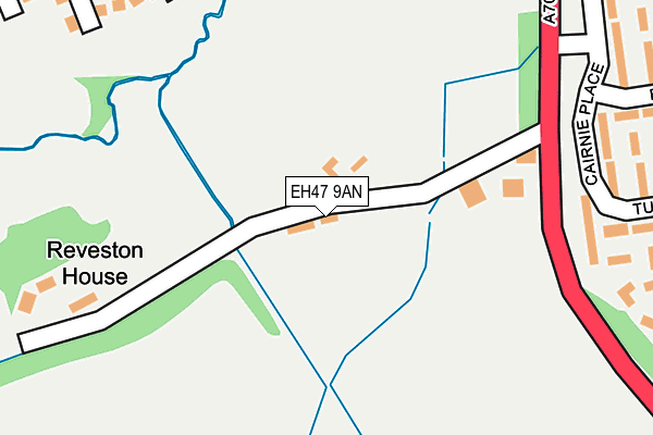 EH47 9AN map - OS OpenMap – Local (Ordnance Survey)