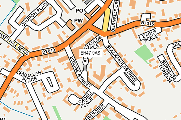 EH47 9AS map - OS OpenMap – Local (Ordnance Survey)
