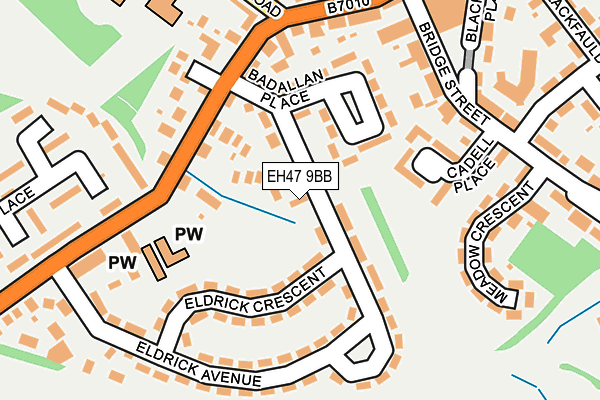 EH47 9BB map - OS OpenMap – Local (Ordnance Survey)