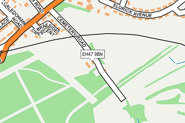 EH47 9BN map - OS OpenMap – Local (Ordnance Survey)