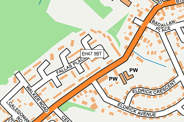 EH47 9BT map - OS OpenMap – Local (Ordnance Survey)