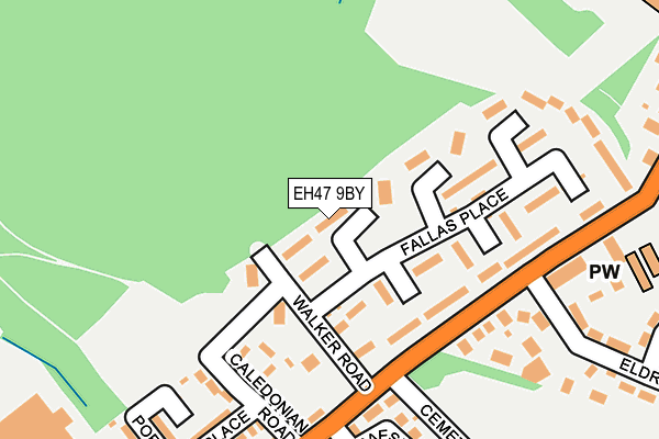 EH47 9BY map - OS OpenMap – Local (Ordnance Survey)