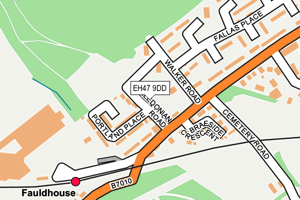 EH47 9DD map - OS OpenMap – Local (Ordnance Survey)