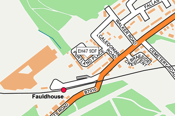 EH47 9DF map - OS OpenMap – Local (Ordnance Survey)