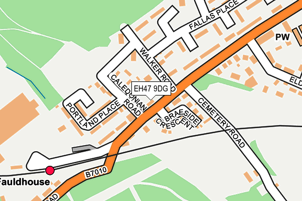 EH47 9DG map - OS OpenMap – Local (Ordnance Survey)