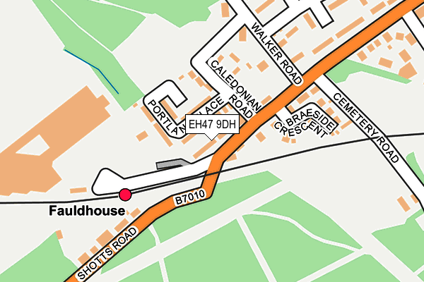 EH47 9DH map - OS OpenMap – Local (Ordnance Survey)