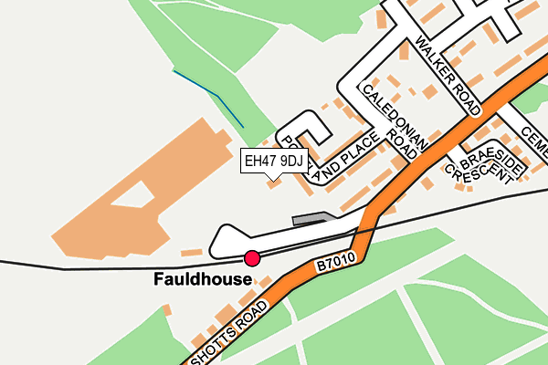 EH47 9DJ map - OS OpenMap – Local (Ordnance Survey)