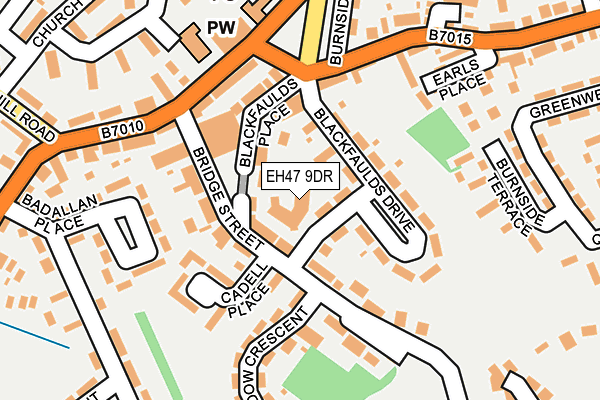 EH47 9DR map - OS OpenMap – Local (Ordnance Survey)