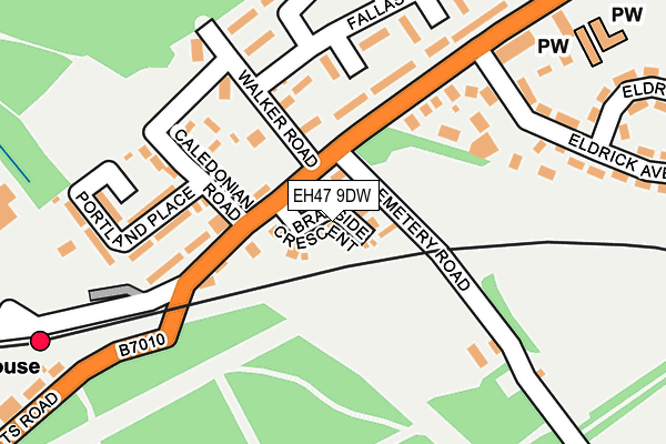 EH47 9DW map - OS OpenMap – Local (Ordnance Survey)