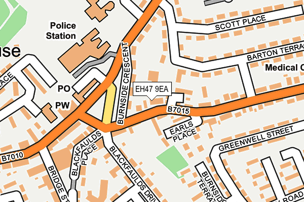 EH47 9EA map - OS OpenMap – Local (Ordnance Survey)