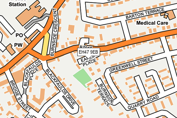 EH47 9EB map - OS OpenMap – Local (Ordnance Survey)