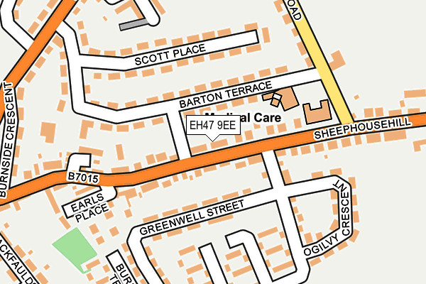 EH47 9EE map - OS OpenMap – Local (Ordnance Survey)