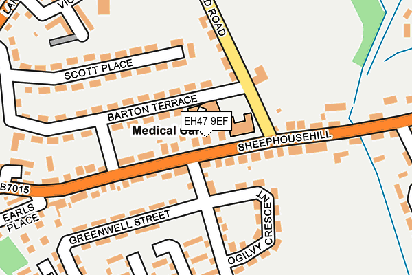 EH47 9EF map - OS OpenMap – Local (Ordnance Survey)