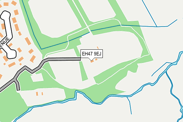 EH47 9EJ map - OS OpenMap – Local (Ordnance Survey)