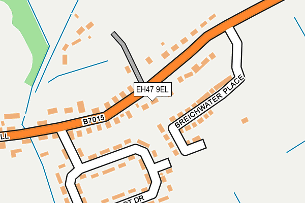 EH47 9EL map - OS OpenMap – Local (Ordnance Survey)