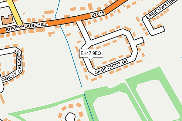 EH47 9EQ map - OS OpenMap – Local (Ordnance Survey)