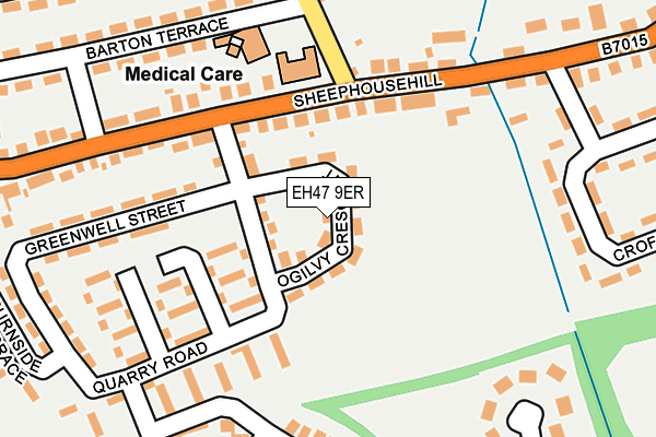 EH47 9ER map - OS OpenMap – Local (Ordnance Survey)