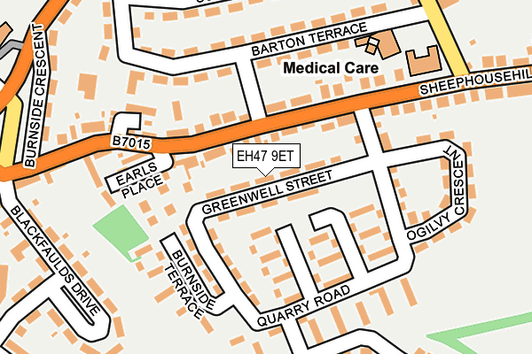 EH47 9ET map - OS OpenMap – Local (Ordnance Survey)