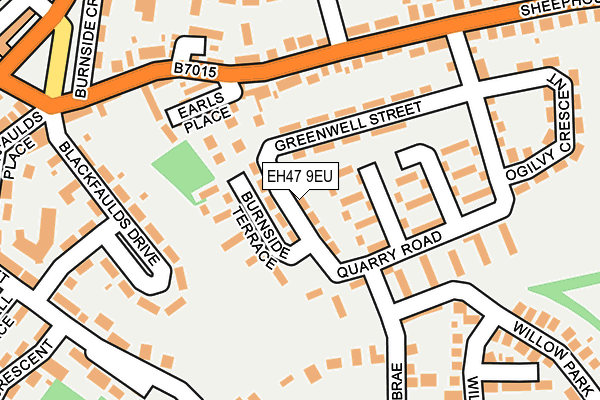 EH47 9EU map - OS OpenMap – Local (Ordnance Survey)