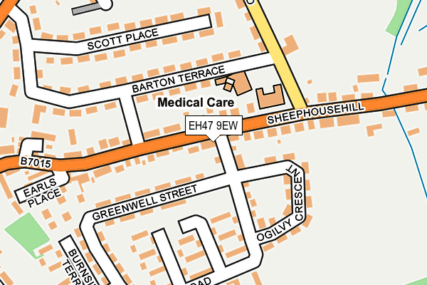 EH47 9EW map - OS OpenMap – Local (Ordnance Survey)