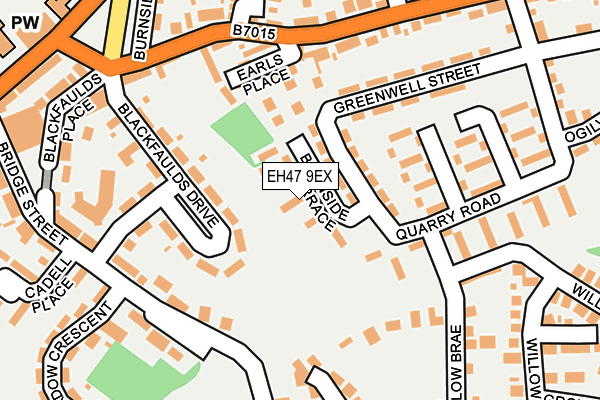 EH47 9EX map - OS OpenMap – Local (Ordnance Survey)