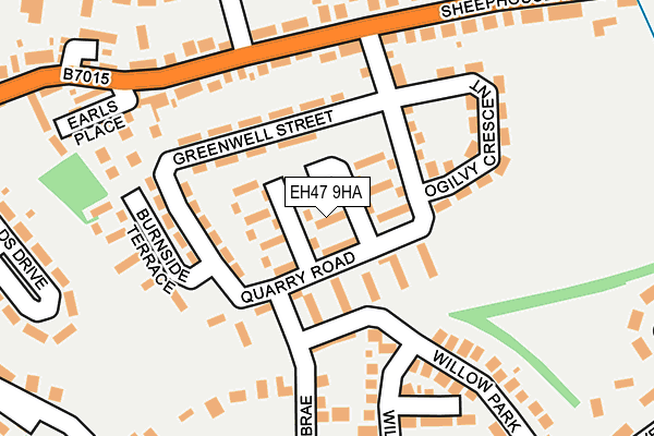 EH47 9HA map - OS OpenMap – Local (Ordnance Survey)