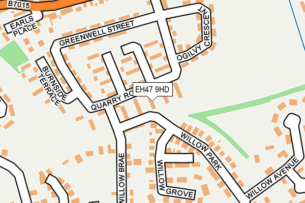 EH47 9HD map - OS OpenMap – Local (Ordnance Survey)