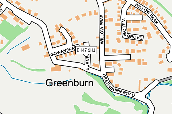 EH47 9HJ map - OS OpenMap – Local (Ordnance Survey)