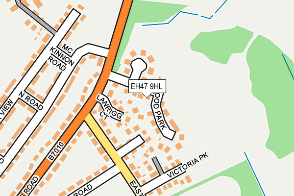 EH47 9HL map - OS OpenMap – Local (Ordnance Survey)