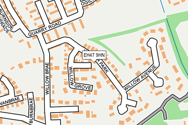 EH47 9HN map - OS OpenMap – Local (Ordnance Survey)