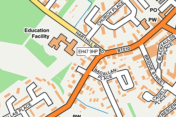 EH47 9HP map - OS OpenMap – Local (Ordnance Survey)